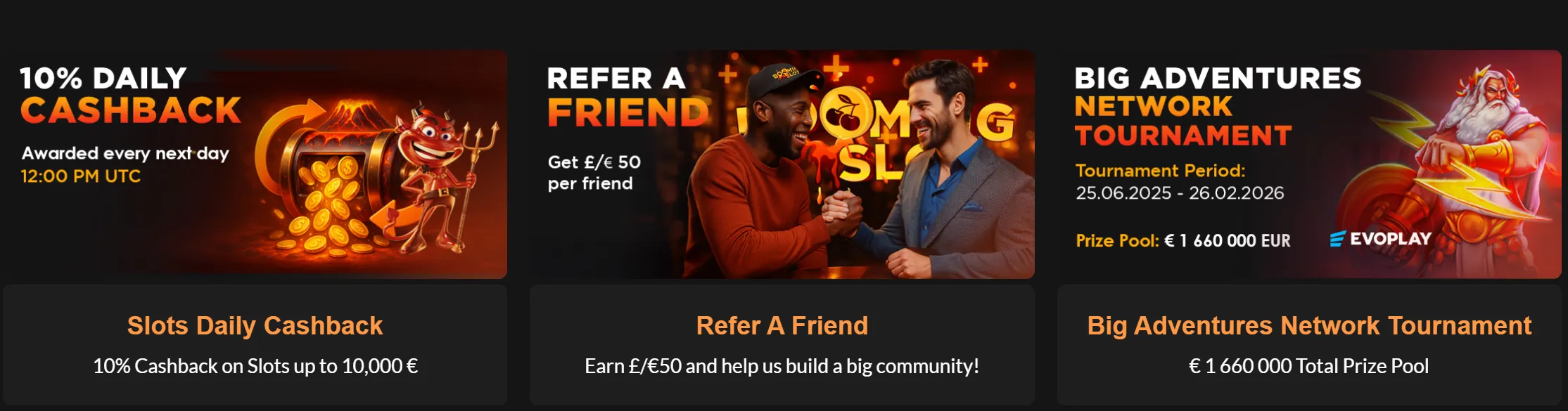 boomingslots casino cashback